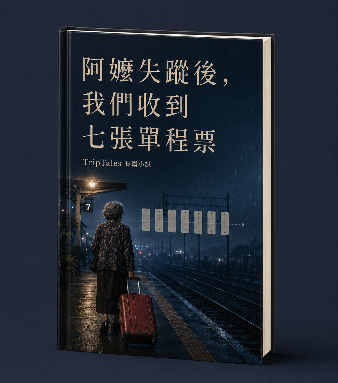 《阿嬤失蹤後，我們收到七張單程票》A 版立體書封