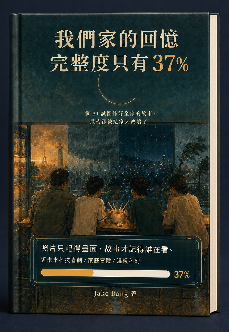 《我們家的回憶完整度只有37%》立體書封